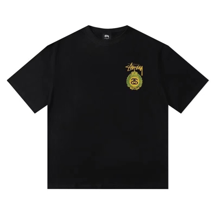 STUSSY WREATH TEE BLACK