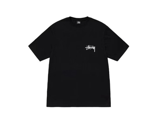 STUSSY GOLDEN LION TEE BLACK
