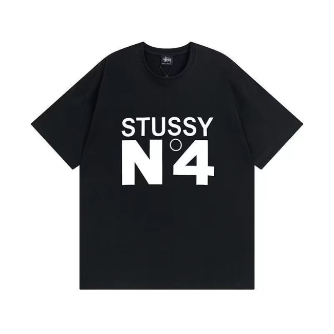 STUSSY CLASSIC N4 TEE BLACK