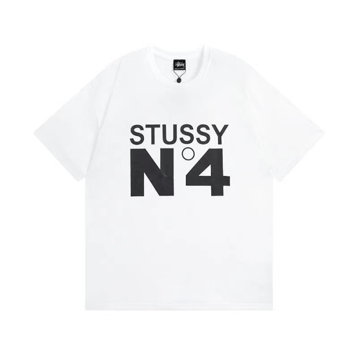 STUSSY CLASSIC N4 TEE WHITE