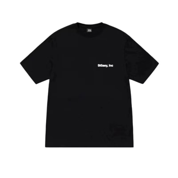 STUSSY ENCYCLOPEDIA LETTERS TEE BLACK