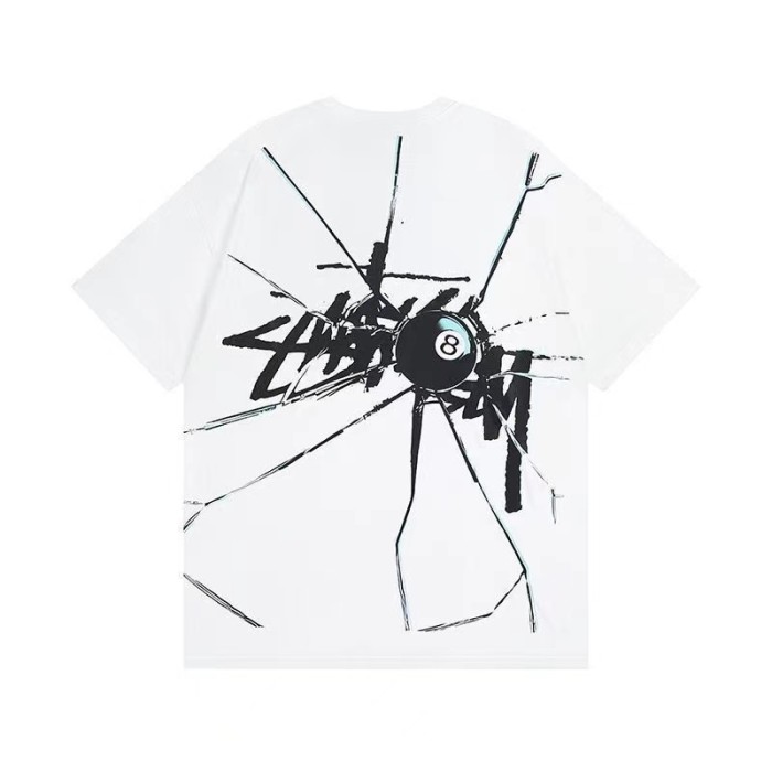 STUSSY WRECKING BALL TEE WHITE