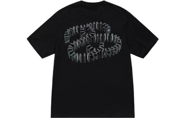STUSSY DOMINO'S TEE BLACK
