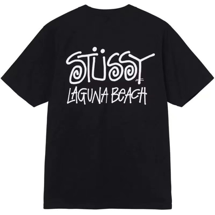 STUSSY LAGUNA BEACH TEE BLACK