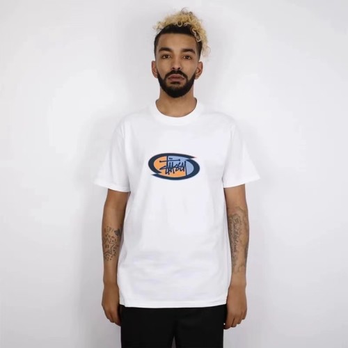 STUSSY OVAL TEE WHITE