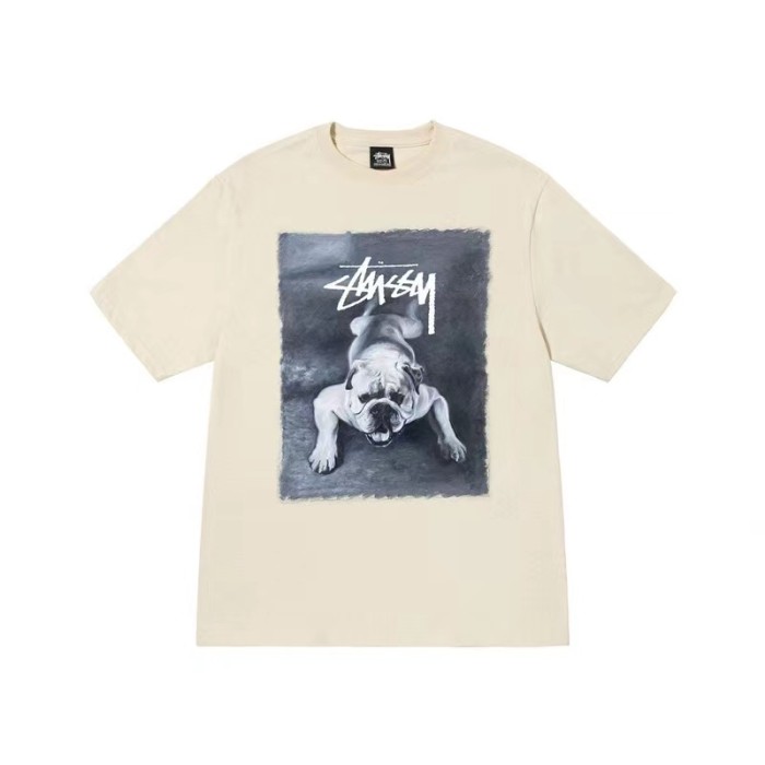 STUSSY BULLDOG TEE APRICOT