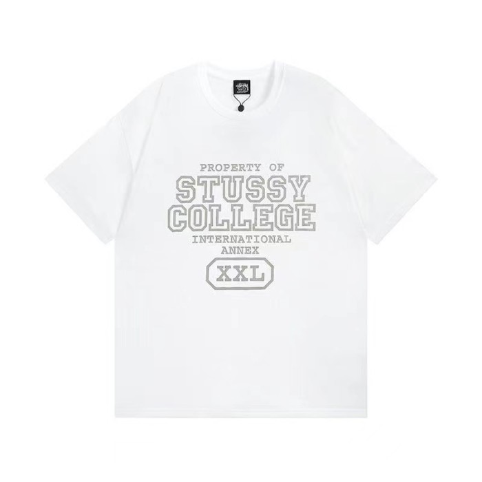 STUSSY LETTER PRINT TEE WHITE