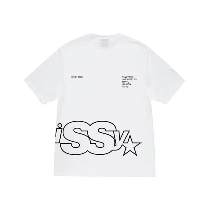 STUSSY BIG LOGO TEE WHITE