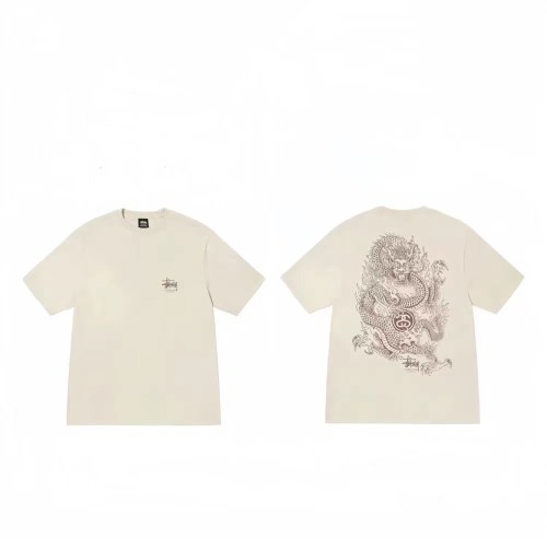 STUSSY DRAGON PRINT TEE APRICOT