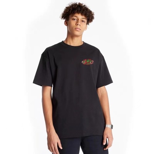 STUSSY BIG OVAL TEE BLACK