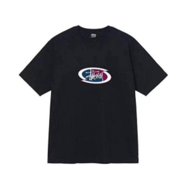 STUSSY OVAL TEE BLACK