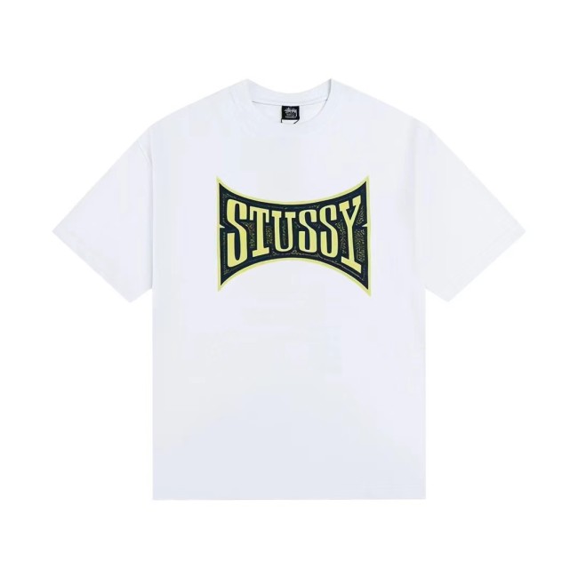 STUSSY  LOGO TEE WHITE