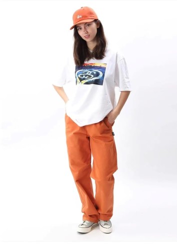 STUSSY HIGHWAY PRINT TEE WHITE