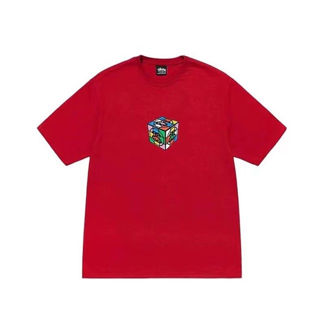 STUSSY RUBIK'S CUBE TEE RED