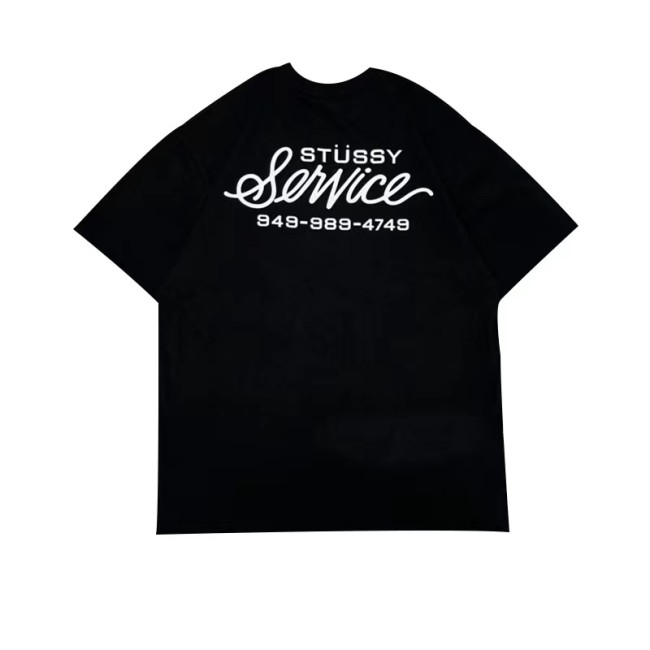 STUSSY REPAIR TEE BLACK