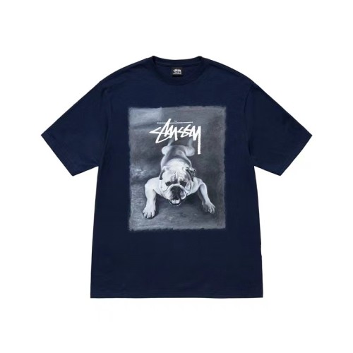STUSSY BULLDOG TEE NAVY