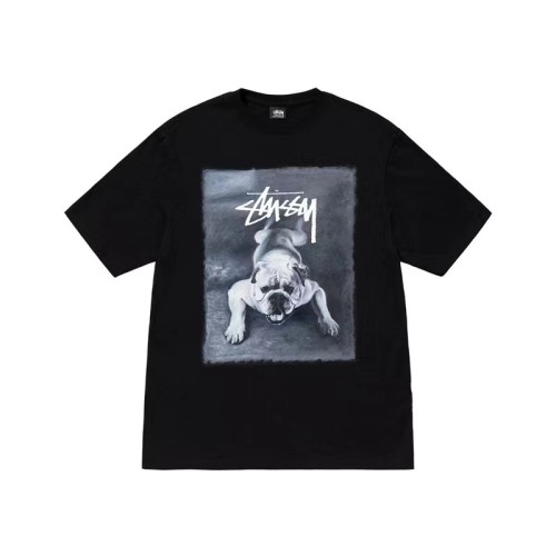 STUSSY BULLDOG TEE BLACK