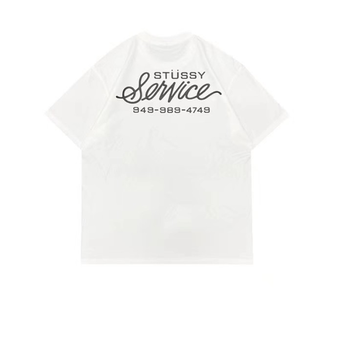 STUSSY REPAIR TEE WHITE