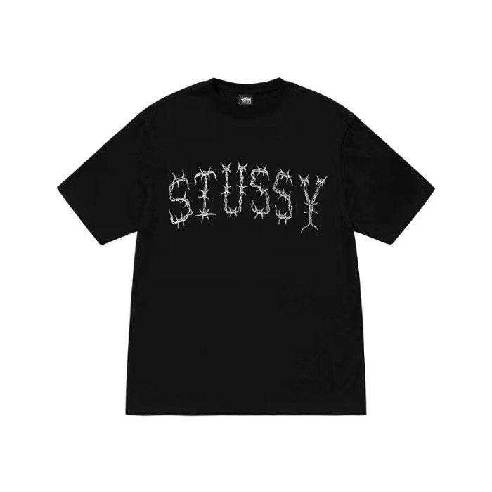 STUSSY THORNS TEE BLACK
