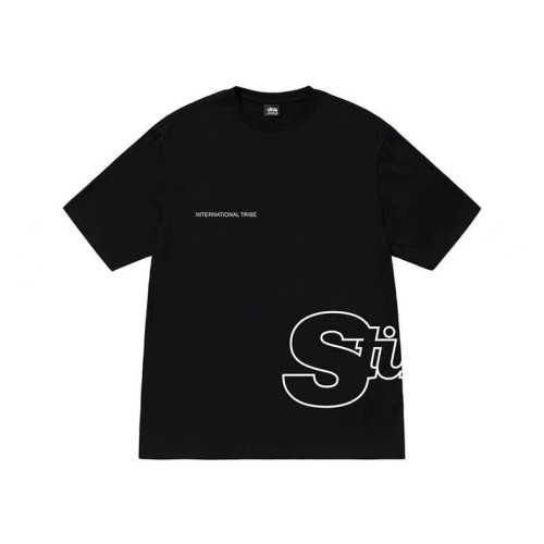 STUSSY BIG LOGO TEE BLACK
