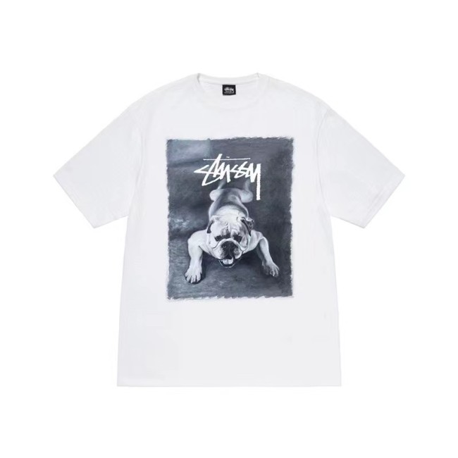 STUSSY BULLDOG TEE WHITE