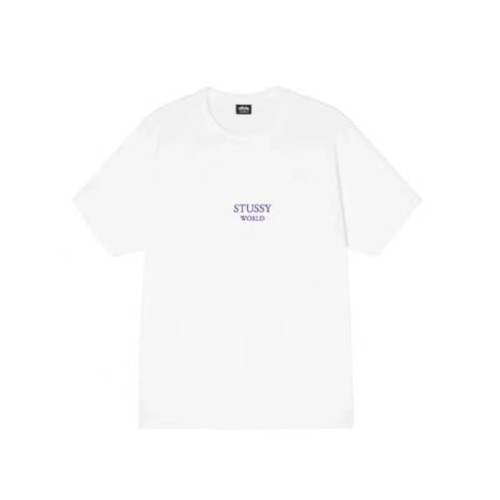 STUSSY WORLD TEE WHITE