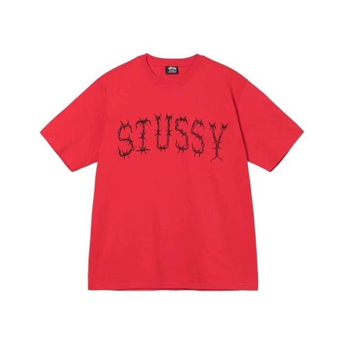 STUSSY THORNS TEE RED