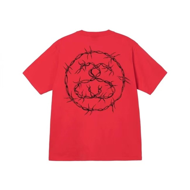 STUSSY THORNS TEE RED