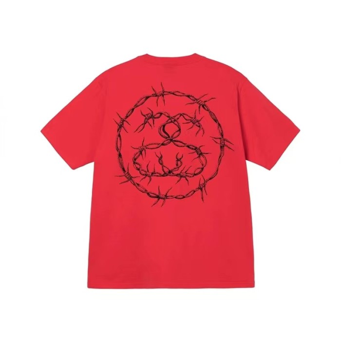 STUSSY THORNS TEE RED