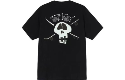 STUSSY  SKELETON TEE BLACK