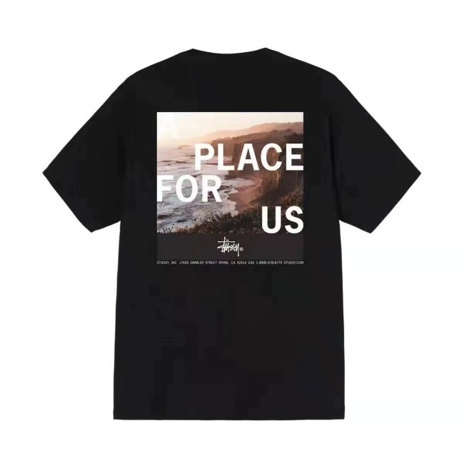 STUSSY PLACE FOR US TEE BLACK
