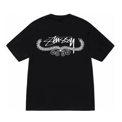 STUSSY WREATH TEE BLACK