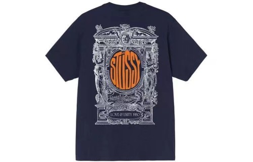 STUSSY  LOVE AND UNITY TEE NAVY