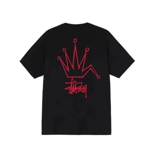 STUSSY  FOLDED CROWN TEE BLACK