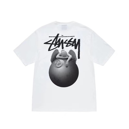 STUSSY ANGEL 8 BALL TEE WHITE