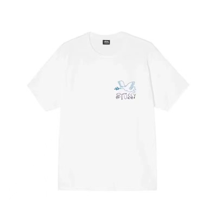 STUSSY FLOWER TEE WHITE