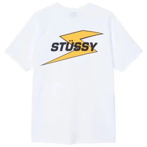 STUSSY LIGHTNING PRINT TEE WHITE
