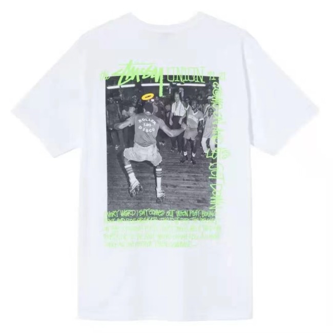 STUSSY ROLLERBLADING PRINT TEE WHITE