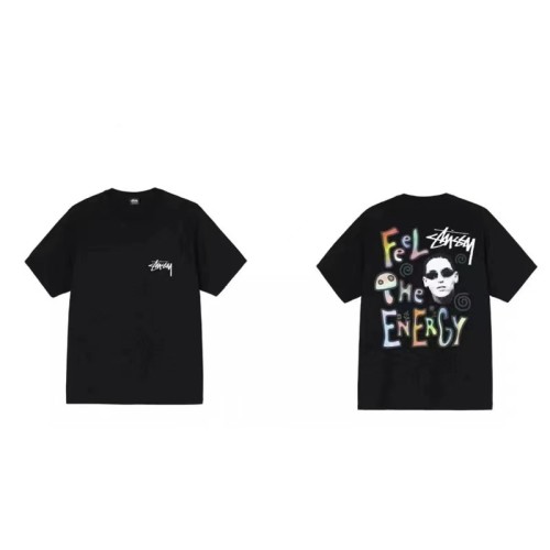 STUSSY SUNGLASSES CHARACTER TEE BLACK