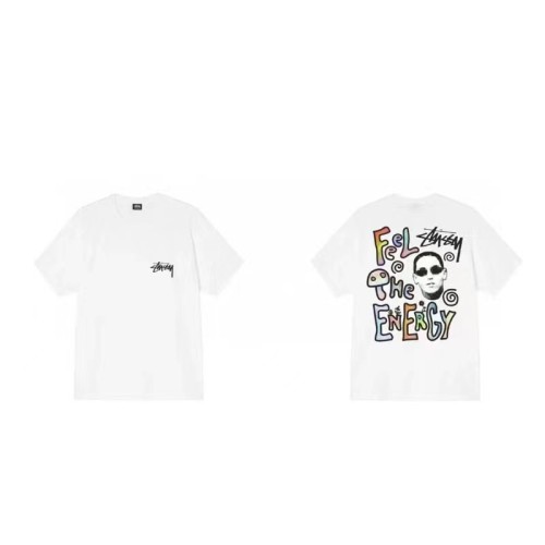 STUSSY SUNGLASSES CHARACTER TEE WHITE