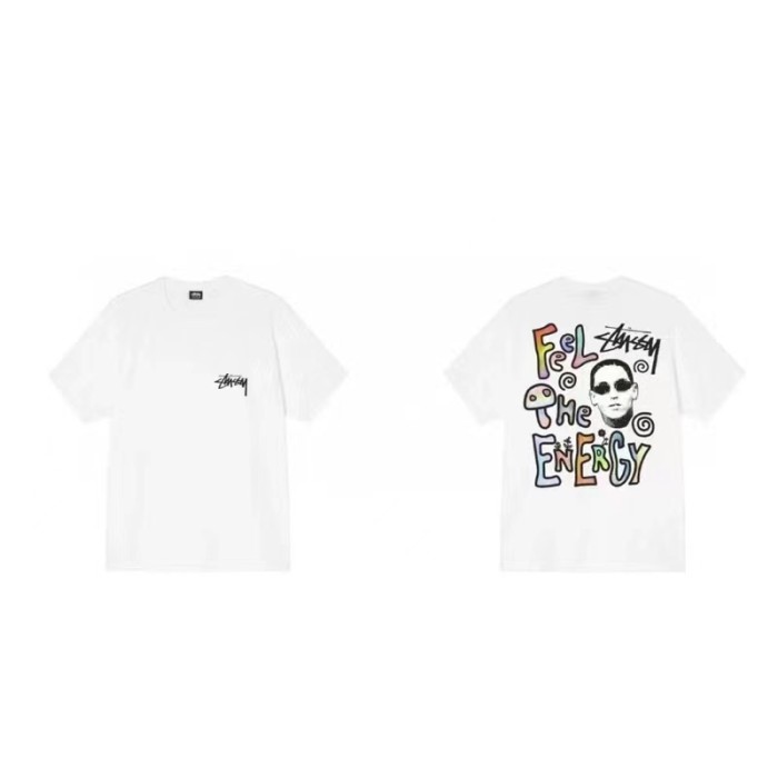 STUSSY SUNGLASSES CHARACTER TEE WHITE