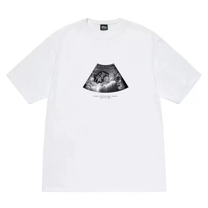 STUSSY PROJECTION PRINT TEE WHITE