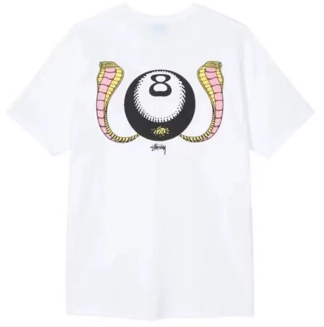 STUSSY 8 BALL TEE WHITE
