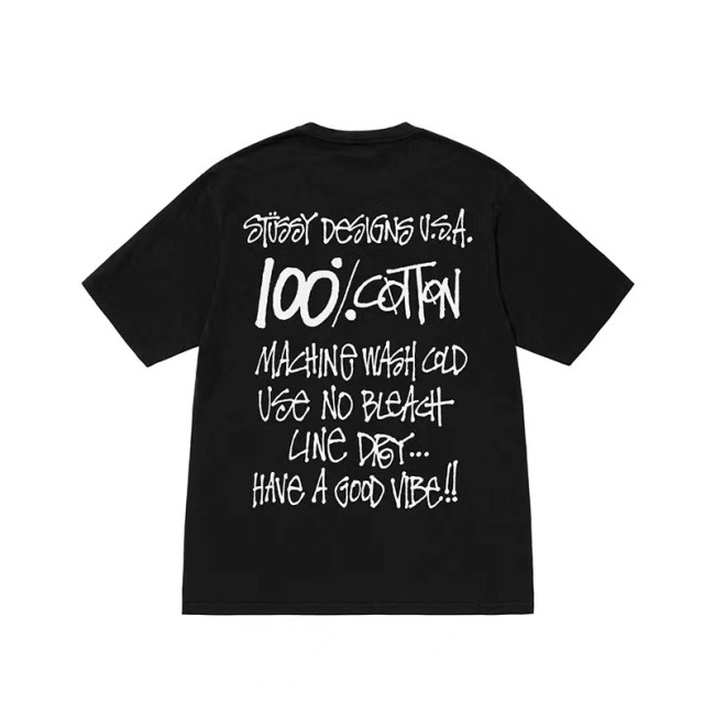 STUSSY 100% CREATIVE TEE BLACK