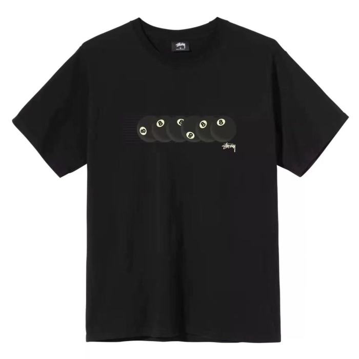 STUSSY 8 BALL TEE BLACK