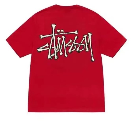 STUSSY BONE LOGO TEE RED