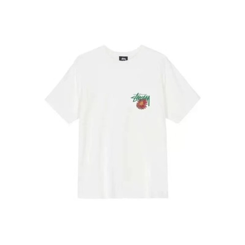 STUSSY SKULL PRINT TEE WHITE