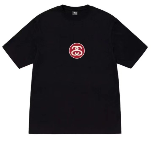 STUSSY DOUBLE S TEE BLACK