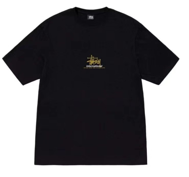 STUSSY INTERNATIONAL TEE BLACK
