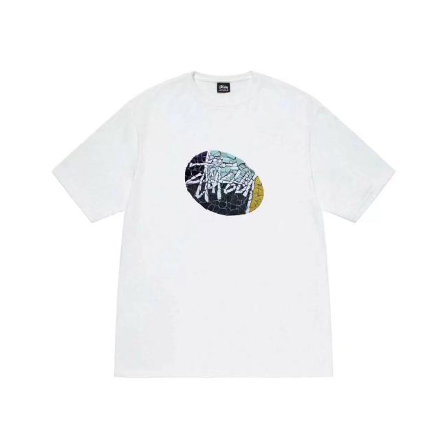 STUSSY MOSAIC TEE WHITE